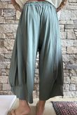 Jo Jo Quirky Hopsack Crop Pant Khaki 